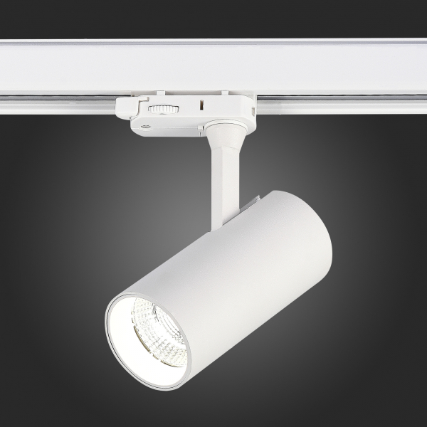 ST661.536.10 Св-к трек. Белый LED 1*10W 3000K 800Lm Ra&gt;90 38° IP20 L130xW60xH195 165-265V Трехфазная трековая система, изображение 3