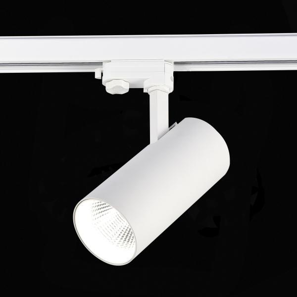 ST661.536.40 Св-к трек. Белый LED 1*40W 3000K 3 200Lm Ra&gt;90 38° IP20 L190xW85xH265 165-265V Трехфазная трековая система, изображение 2