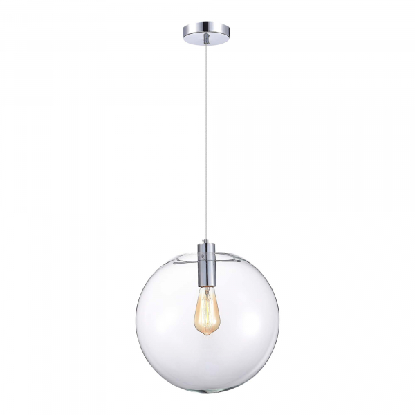 SL1056.133.01 Подвес ST-Luce Хром/Прозрачный E27 1*60W NOOR