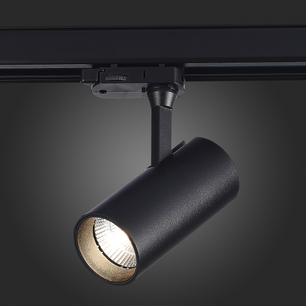 ST661.436.10 Св-к трек. Черный LED 1*10W 3000K 800Lm Ra&gt;90 38° IP20 L130xW60xH195 165-265V Трехфазная трековая система, изображение 5