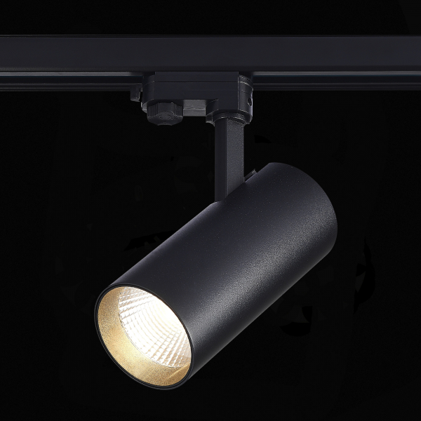 ST661.436.40 Св-к трек. Черный LED 1*40W 3000K 3 200Lm Ra&gt;90 38° IP20 L190xW85xH265 165-265V Трехфазная трековая система, изображение 4