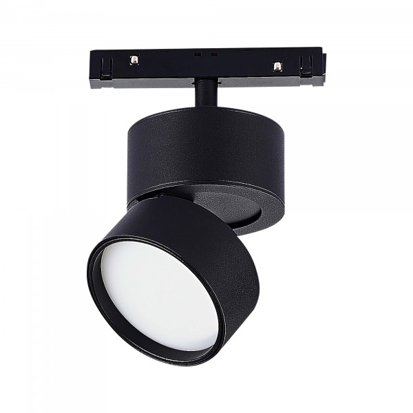 ST809.436.09 Магнитный трековый светильник Черный LED 1*9W 3000K 500Lm Ra&gt;90 120° IP20 D85xH126 48V SKYLINE 48, изображение 3