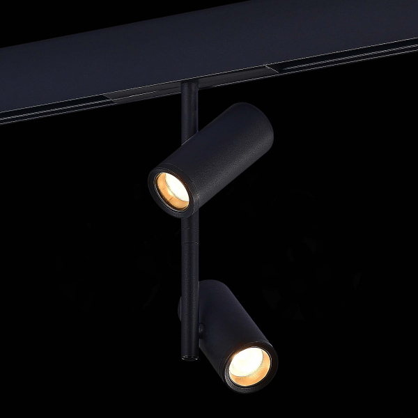 ST808.436.16 Магнитный трековый светильник Черный LED 1*16W 3000K 950Lm Ra&gt;90 36° IP20 D45xH240 48VV SKYLINE 48, изображение 4