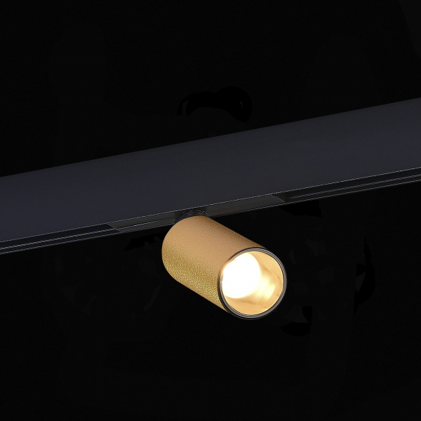 ST807.236.12 Магнитный трековый светильник Золотистый LED 1*12W 3000K 500Lm Ra&gt;90 IP20 D50xH173 48VV SKYLINE 48, изображение 4
