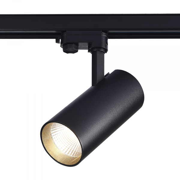 ST661.436.40 Св-к трек. Черный LED 1*40W 3000K 3 200Lm Ra&gt;90 38° IP20 L190xW85xH265 165-265V Трехфазная трековая система