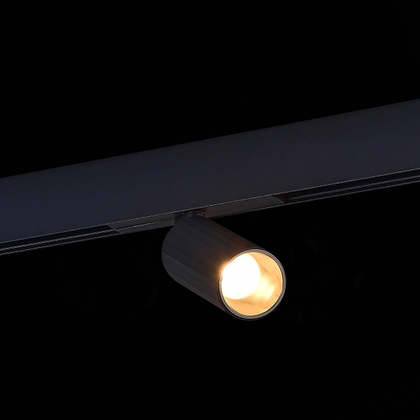 ST807.436.12 Магнитный трековый светильник Черный LED 1*12W 3000K 550Lm Ra&gt;90 IP20 D50xH173 48VV SKYLINE 48, изображение 4