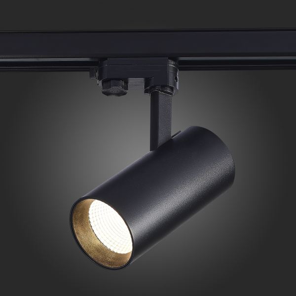 ST661.436.30 Св-к трек. Черный LED 1*30W 3000K 2 400Lm Ra&gt;90 38° IP20 L170xW80xH245 165-265V Трехфазная трековая система, изображение 5