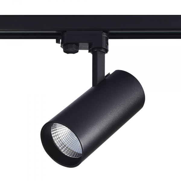 ST661.436.40 Св-к трек. Черный LED 1*40W 3000K 3 200Lm Ra&gt;90 38° IP20 L190xW85xH265 165-265V Трехфазная трековая система, изображение 2