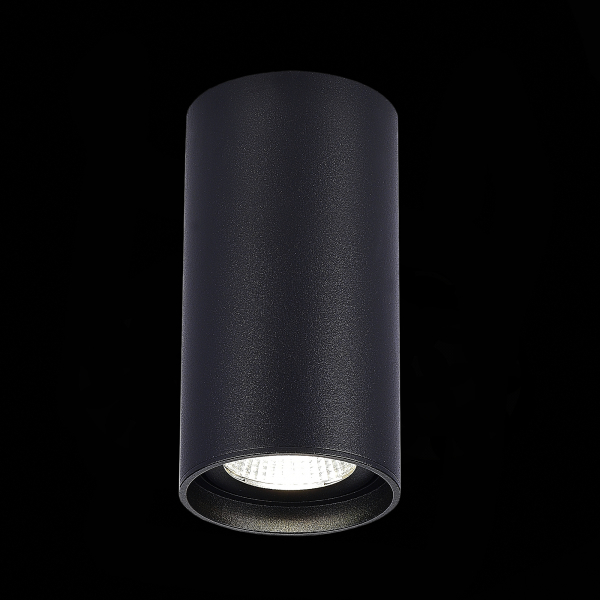 ST157.432.15 Светильник потолочный Черный LED 1*15W 3000K 1 200Lm Ra&gt;90 60° IP44 D75xH140 220-265V Накладные светильники, изображение 3