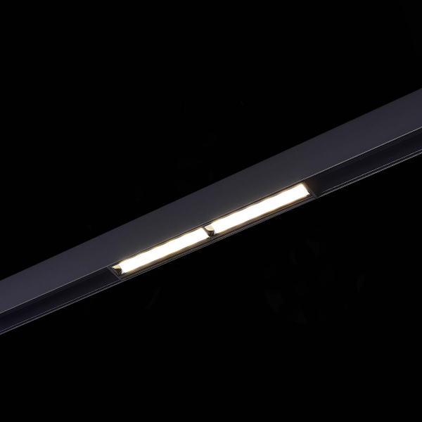 ST804.446.12 Магнитный трековый светильник Черный LED 1*12W 4000K 750Lm Ra&gt;90 120° IP20 L220xW22xH46 48VV SKYLINE 48, изображение 4