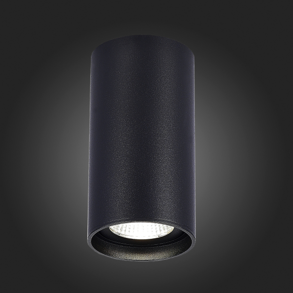 ST157.432.15 Светильник потолочный Черный LED 1*15W 3000K 1 200Lm Ra&gt;90 60° IP44 D75xH140 220-265V Накладные светильники, изображение 4