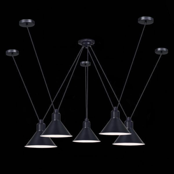SL1804.403.05 Светильник подвесной ST-Luce Черный/Черный E14 5*60W SVEVO, изображение 4