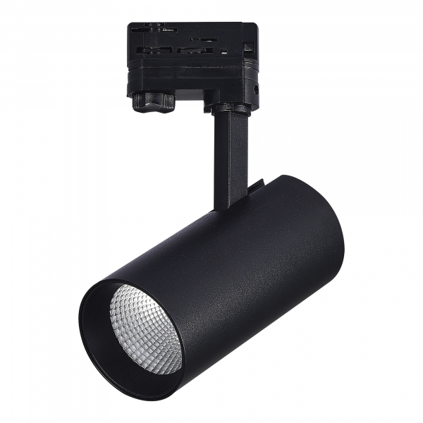 ST661.436.30 Св-к трек. Черный LED 1*30W 3000K 2 400Lm Ra&gt;90 38° IP20 L170xW80xH245 165-265V Трехфазная трековая система, изображение 3