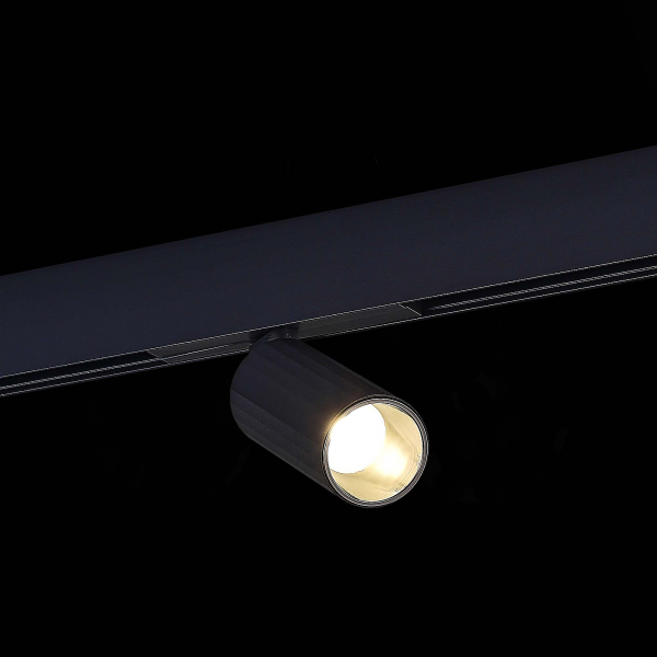 ST807.446.12 Магнитный трековый светильник Черный LED 1*12W 4000K 700Lm Ra&gt;90 IP20 D50xH173 48VV SKYLINE 48, изображение 4