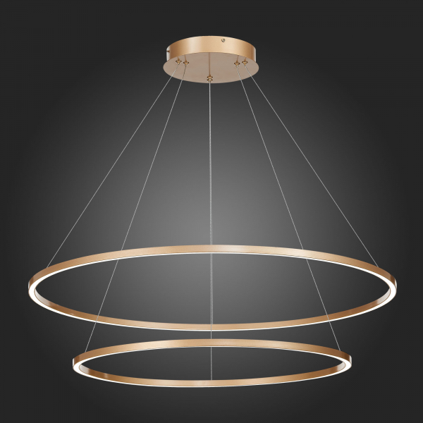 ST605.203.91 Cветильник подвесной SMART ST-Luce Золотистый/Белый LED 1*91W 2800-6500K Подвесные светильники, изображение 4