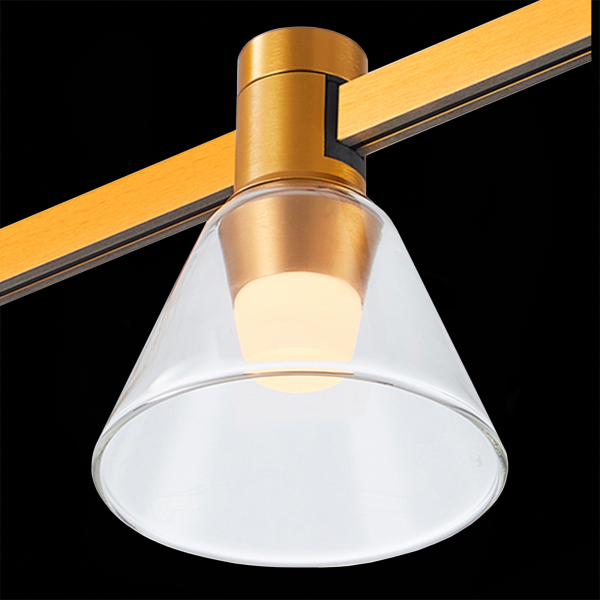 ST814.206.03 Магнитный трековый светильник FARM Золотистый LED 1*3W 3000K 89Lm Ra90 120 IP20 D90xH102 24V FARM, изображение 5