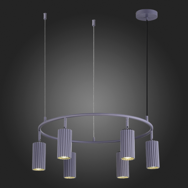 SL1213.703.06 Светильник подвесной ST-Luce Серый/Серый GU10 6*5W 4000K KENDO, изображение 6
