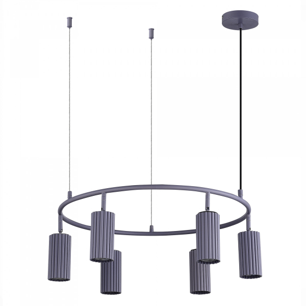 SL1213.703.06 Светильник подвесной ST-Luce Серый/Серый GU10 6*5W 4000K KENDO, изображение 2
