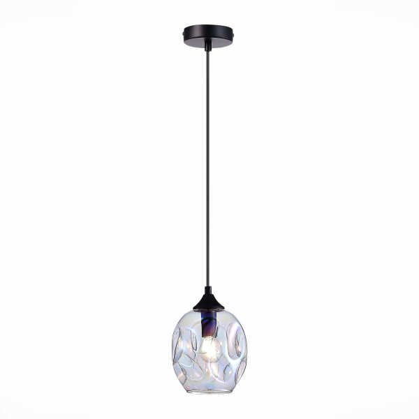 SL1188.403.01 Подвес ST-Luce Черный/Радужный E14 1*40W IDESIA