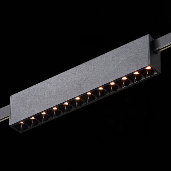 ST816.406.12 Магнитный трековый светильник FARM Черный LED 1*12W 3000K 609Lm Ra90 40 IP20 L232xW24xH48,5 24V FARM, изображение 5