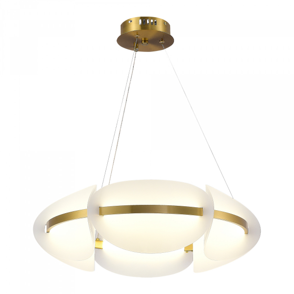 SL1304.203.45 Люстра подвесная ST-Luce Золотистый/Белый LED 1*45W 3000K ETOILE