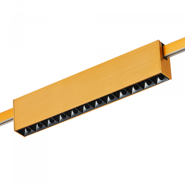 ST816.206.12 Магнитный трековый светильник FARM Золотистый LED 1*12W 3000K 706Lm Ra90 40 IP20 L232xW24xH48,5 24V FARM, изображение 2