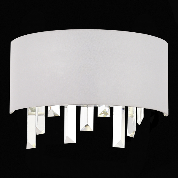 SLE1120-101-02 Светильник настенный Хром/Белый E14 2*40W DAHLIA, изображение 4