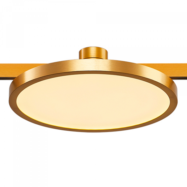 ST818.206.12 Магнитный трековый светильник FARM Золотистый LED 1*10W 3000K 520Lm Ra90 120 IP20 D168xH54 24V FARM, изображение 3