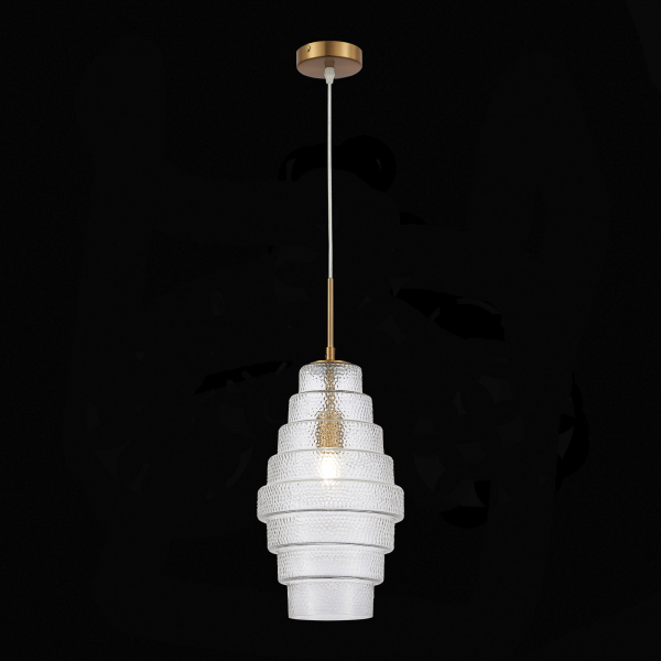 SL1001.213.01 Подвес ST-Luce Латунь/Прозрачный E27 1*40W REXITE, изображение 4