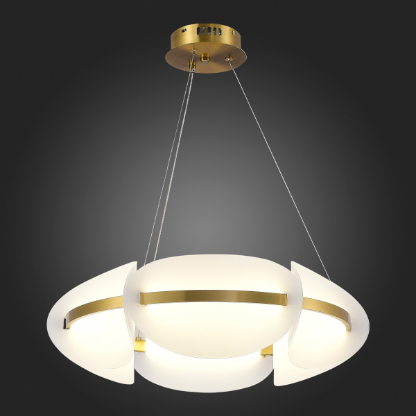 SL1304.203.45 Люстра подвесная ST-Luce Золотистый/Белый LED 1*45W 3000K ETOILE, изображение 5