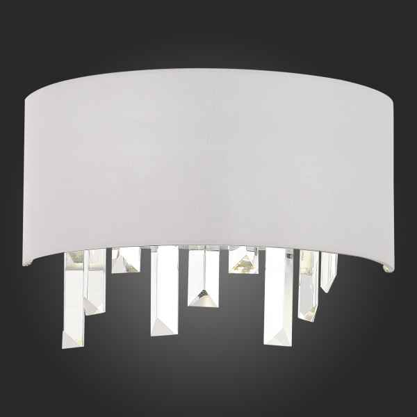 SLE1120-101-02 Светильник настенный Хром/Белый E14 2*40W DAHLIA, изображение 5