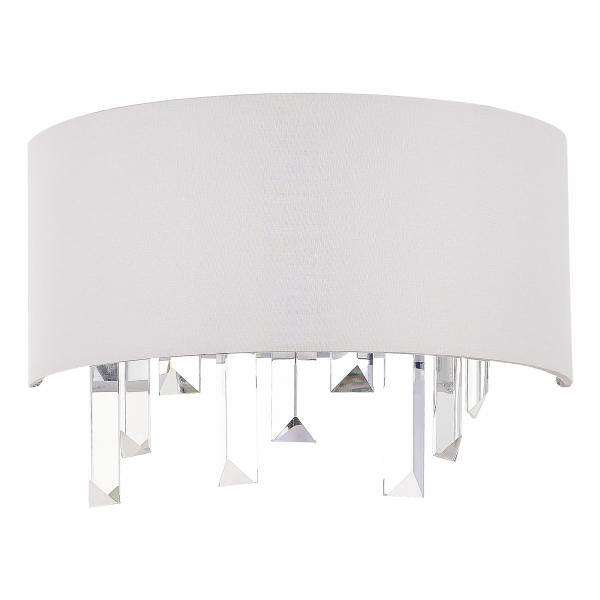 SLE1120-101-02 Светильник настенный Хром/Белый E14 2*40W DAHLIA, изображение 2