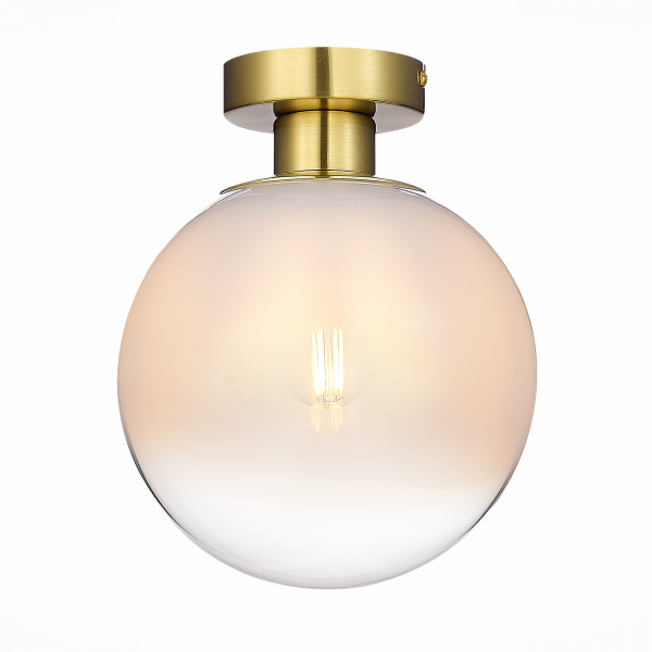 SL1190.202.01 Светильник потолочный ST-Luce Золотистый/Прозрачно-белый E27 1*60W CASSIUS