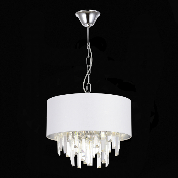 SLE1120-103-05 Светильник подвесной Хром/Белый E14 5*40W DAHLIA, изображение 4