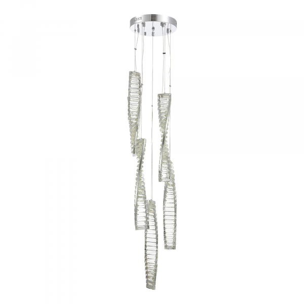 SL6205.103.05 Светильник подвесной ST-Luce Хром/Прозрачный LED 1*55W 3000K ELICA, изображение 2