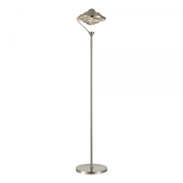 SL6115.105.01 Торшер ST-Luce Никель/Дымчато-Серый LED 1*19W 3000K AMARA