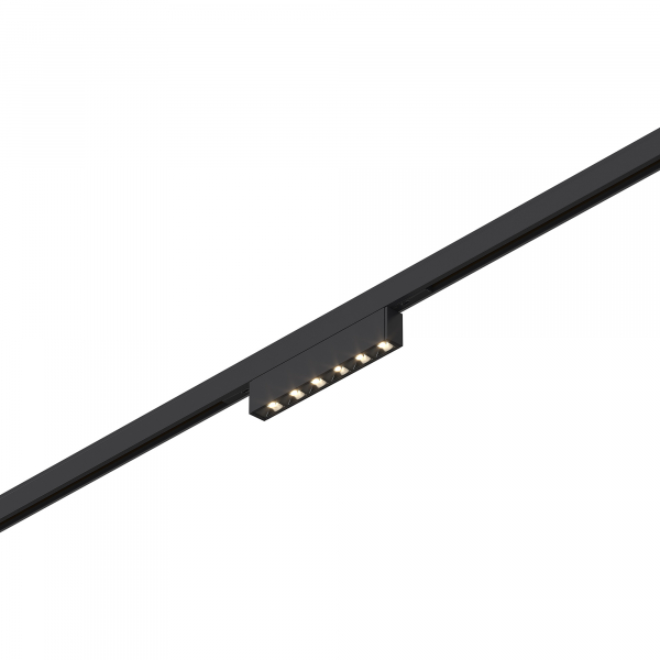 ST666.446.05 Магнитный трековый светильник Черный LED 1*5W 4000K 220Lm Ra&gt;90  IP20 L100xW10xH18 24V SUPER5