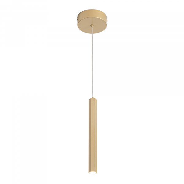 ST614.203.06 Светильник подвесной ST-Luce Золотистый/Золотистый LED 1*6W 4000K Подвесные светильники