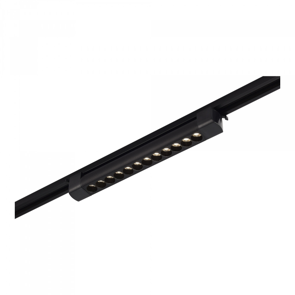 ST367.446.10 Св-к трек. Черный LED 1*10W 4000K 875Lm Ra90 24 IP20 L387xW49xH54 170-240VV Однофазная трековая система, изображение 2