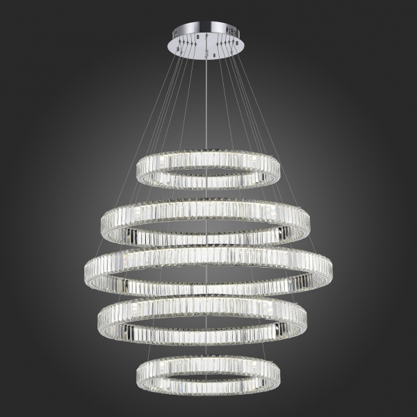 SL1622.103.05 Люстра подвесная ST-Luce Хром/Прозрачный LED 1*255W 4000K TIVOLI, изображение 4