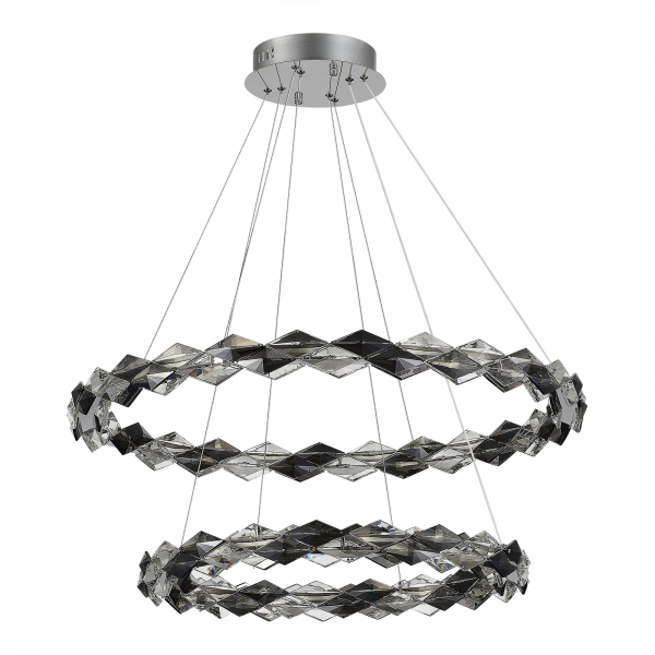 SL6009.103.02 Люстра подвесная ST-Luce Хром/Прозрачно-Дымчатый LED 1*45W 3000K DIAMANTA, изображение 2