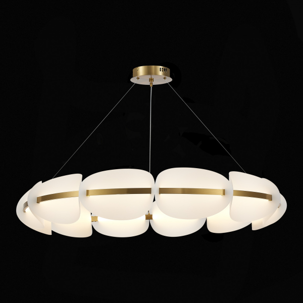 SL1304.203.65 Люстра подвесная ST-Luce Золотистый/Белый LED 1*65W 3000K ETOILE, изображение 4