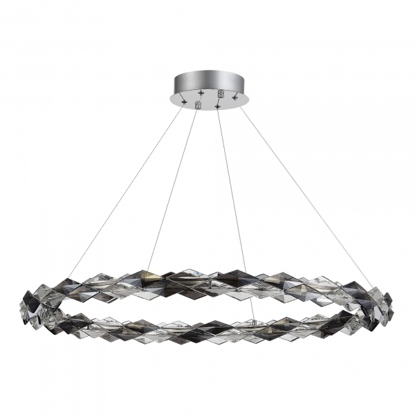 SL6009.113.01 Люстра подвесная ST-Luce Хром/Прозрачно-Дымчатый LED 1*30W 3000K DIAMANTA, изображение 2