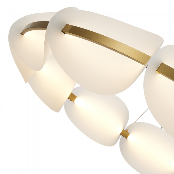 SL1304.203.65 Люстра подвесная ST-Luce Золотистый/Белый LED 1*65W 3000K ETOILE, изображение 3