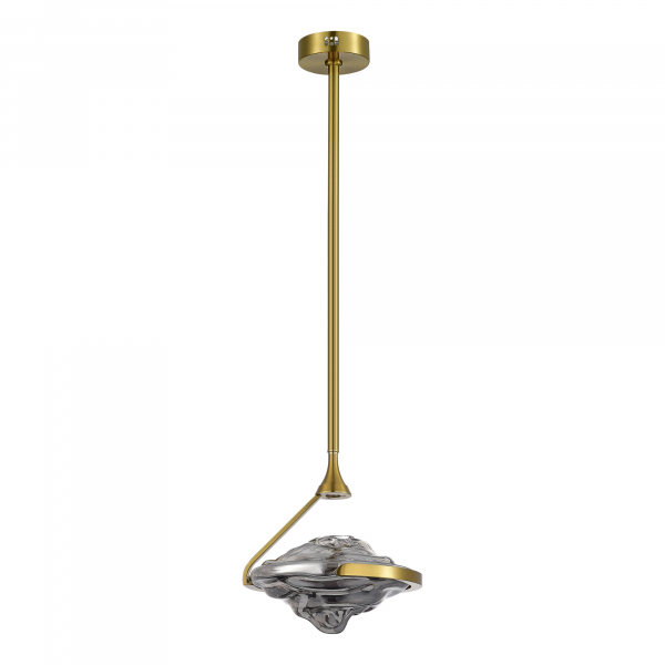 SL6115.303.01 Светильник подвесной ST-Luce Латунь/Дымчато-Серый LED 1*19W 3000K AMARA, изображение 2