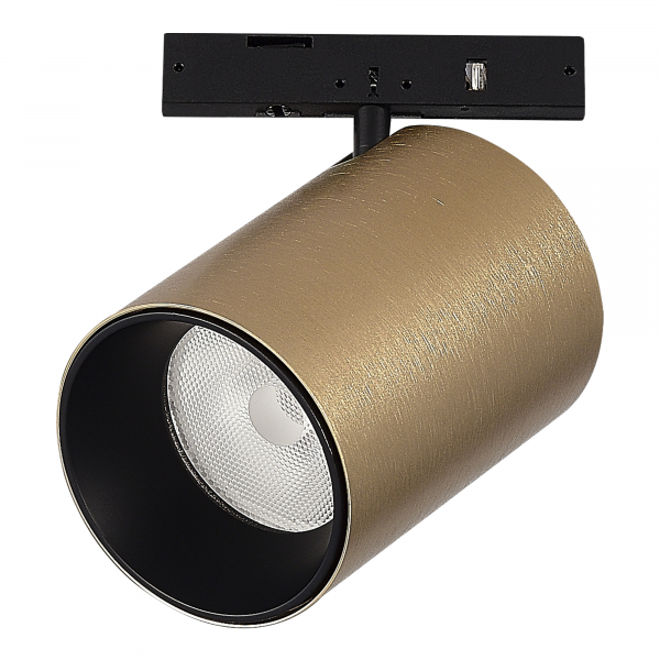 ST671.336.09 Магнитный трековый светильник Латунь LED 1*9W 3000K 500Lm Ra&gt;90 36° IP20 D45xH63 24V SUPER5, изображение 3