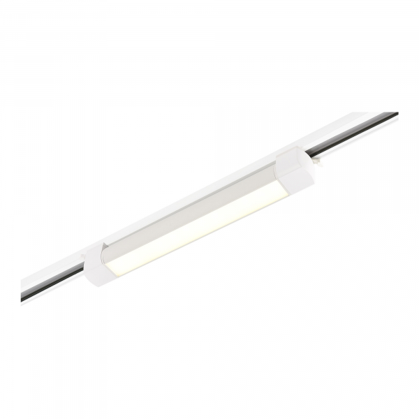 ST368.536.10 Св-к трек. Белый LED 1*10W 3000K 725Lm Ra90 120 IP20 L387xW49xH54 170-240VV Однофазная трековая система, изображение 2