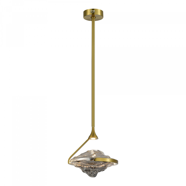 SL6115.303.01 Светильник подвесной ST-Luce Латунь/Дымчато-Серый LED 1*19W 3000K AMARA