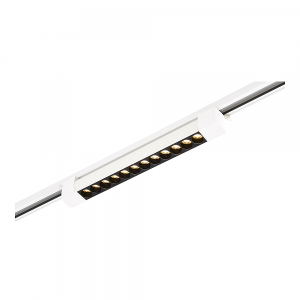ST367.536.10 Св-к трек. Белый LED 1*10W 3000K 875Lm Ra90 24 IP20 L387xW49xH54 170-240VV Однофазная трековая система, изображение 2