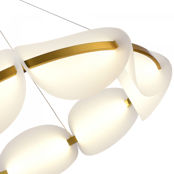 SL1304.203.56 Люстра подвесная ST-Luce Золотистый/Белый LED 1*56W 3000K ETOILE, изображение 3
